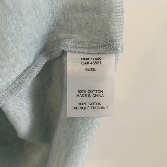 NWT Free People Sandrine Rose V-Neck T-Shirt – Light Blue/Gray – Women’s Medium - Picture 5 of 6